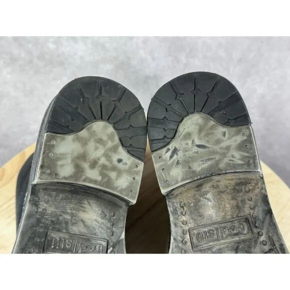 Bed Stu Mens Pebbled Soft Leather Chukka Ankle Boots Lace Up Size 9
