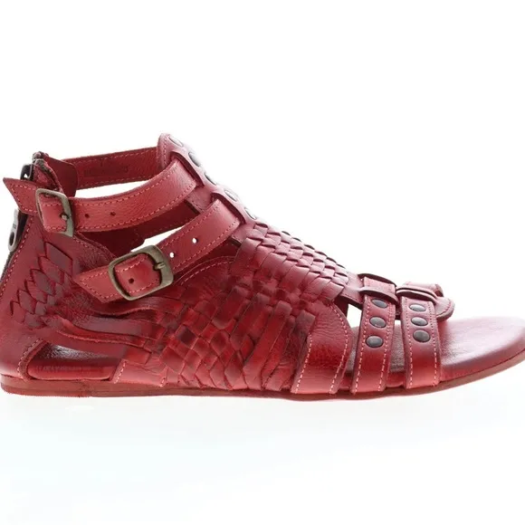 BED STU, Size 7.5, CLAIRE III, RARE IN RED, Huarache Sandals, Brand NEW in BOX!