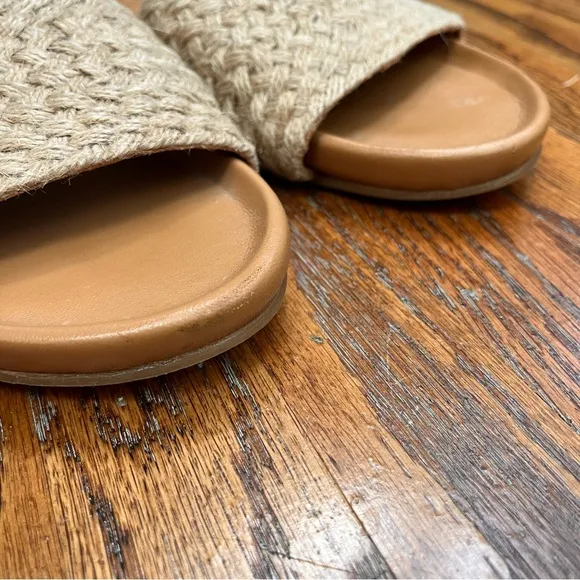 Beek leather and woven jute Gallito sandals