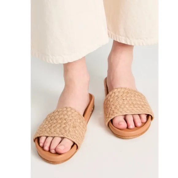 Beek leather and woven jute Gallito sandals
