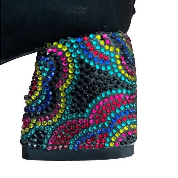 BETSEY JOHNSON Harper Black Faux Suede Bootie