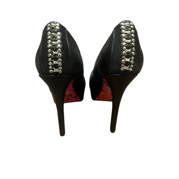 Betsey Johnson Women’s CORINN Platform Pump Dress Heel Black Size 8 M