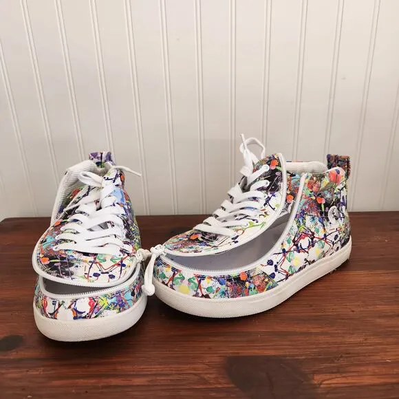 Billy Size 6W Kids Lilia's Eye Candy Classic DJR II High Tops Easy Access‎ Shoe