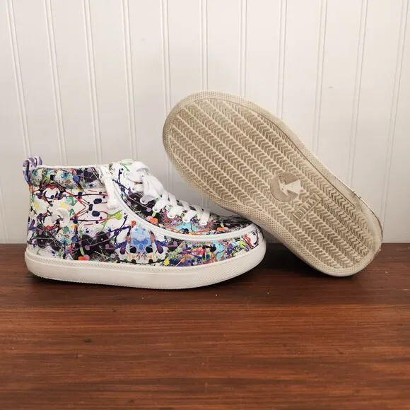 Billy Size 6W Kids Lilia's Eye Candy Classic DJR II High Tops Easy Access‎ Shoe