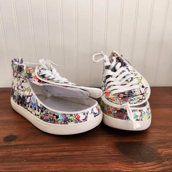 Billy Size 6W Kids Lilia's Eye Candy Classic DJR II High Tops Easy Access‎ Shoe