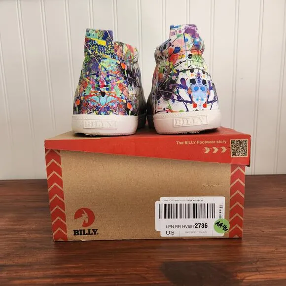 Billy Size 6W Kids Lilia's Eye Candy Classic DJR II High Tops Easy Access‎ Shoe