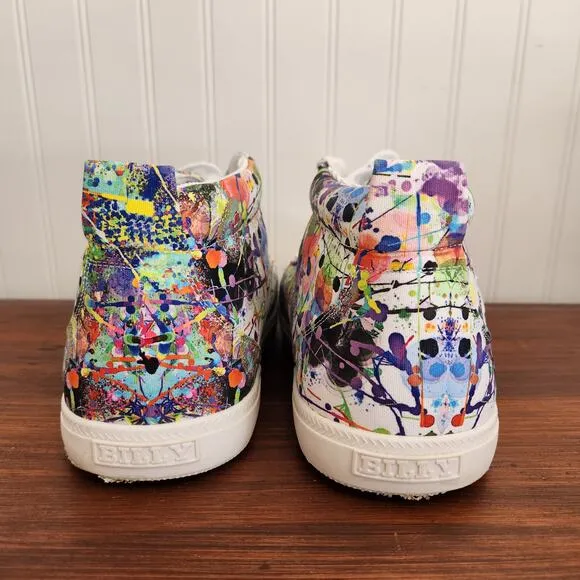 Billy Size 6W Kids Lilia's Eye Candy Classic DJR II High Tops Easy Access‎ Shoe