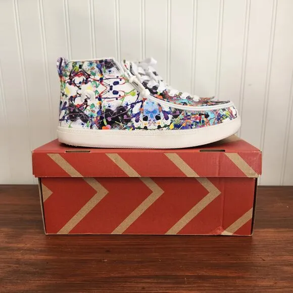 Billy Size 6W Kids Lilia's Eye Candy Classic DJR II High Tops Easy Access‎ Shoe