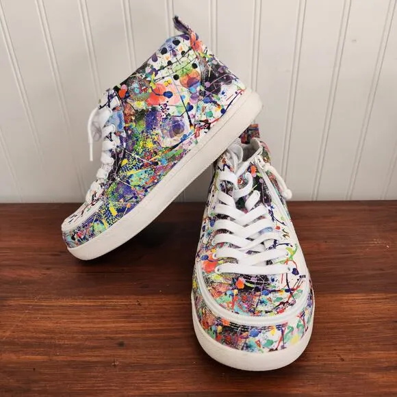 Billy Size 6W Kids Lilia's Eye Candy Classic DJR II High Tops Easy Access‎ Shoe