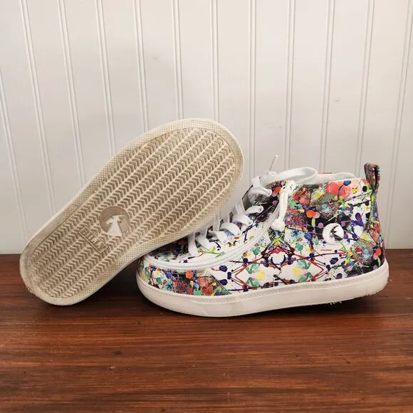 Billy Size 6W Kids Lilia's Eye Candy Classic DJR II High Tops Easy Access Shoe