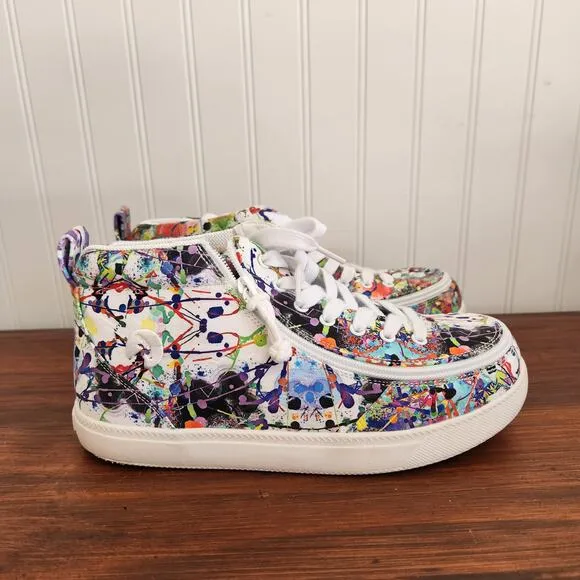 Billy Size 6W Kids Lilia's Eye Candy Classic DJR II High Tops Easy Access‎ Shoe