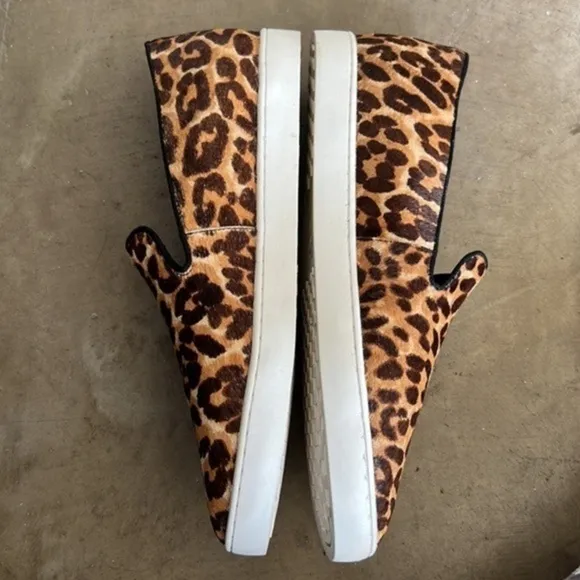 𝅺Birdies The Swift Leopard Calf print slip on sneakers shoes