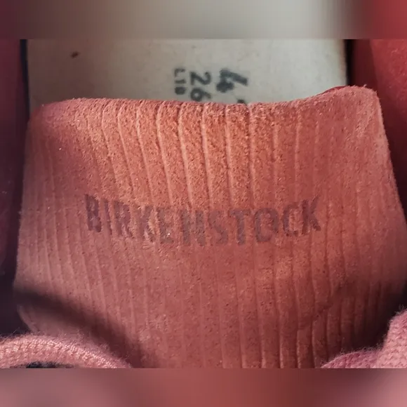 Birkenstock Bend Low Suede Cord Sienna Red Men's Size 41
