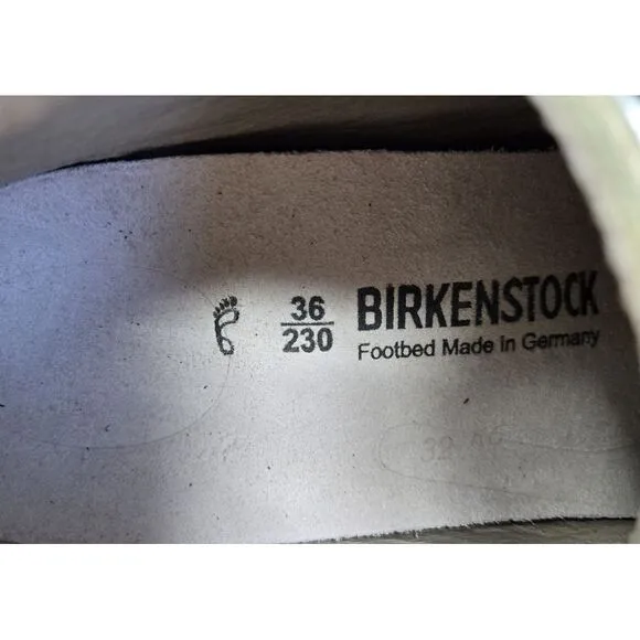 Birkenstock Boots Womens 5‎ EU 36 Memphis High Chukka Ankle Nubuck Waxy Leather