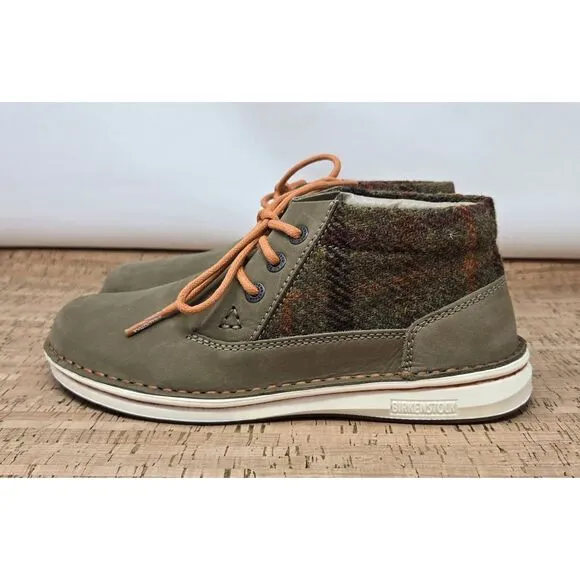 Birkenstock Boots Womens 5‎ EU 36 Memphis High Chukka Ankle Nubuck Waxy Leather
