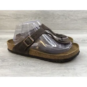 Birkenstock Gizeh Flip Flop Women’s US W9 Brown Leather Slip On Thong Sandals