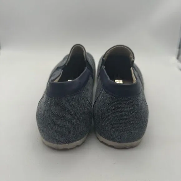 Birkenstock Mens Size EU 41 Jenks Slip-on Shoes Blue Denim Fabric
