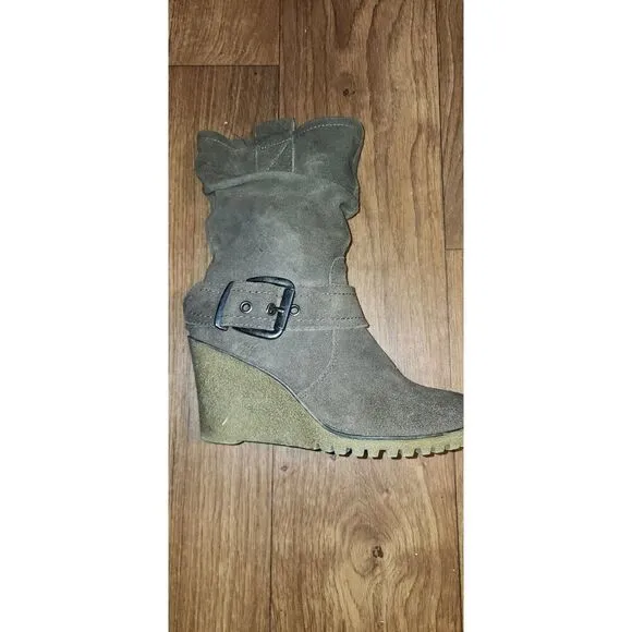 Bjorndal Suede Wedge Boots