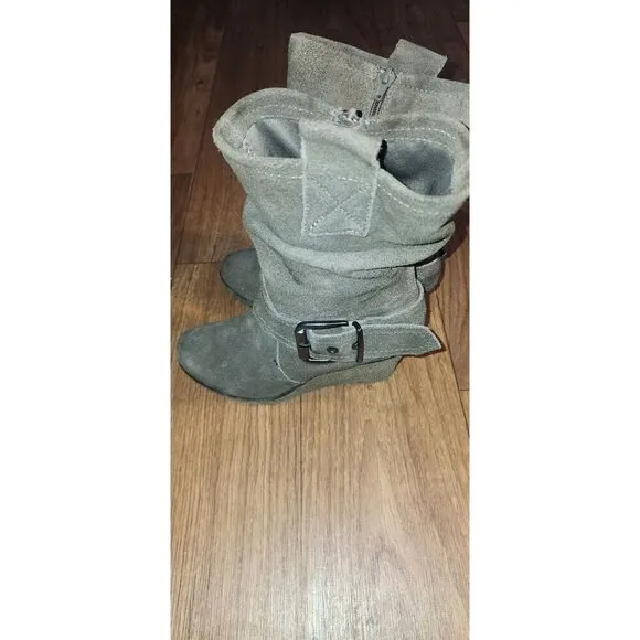 Bjorndal Suede Wedge Boots