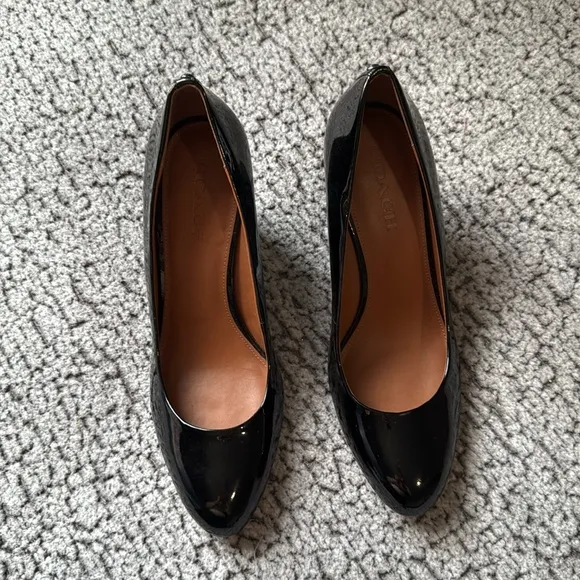 Black Coach platform Shoes