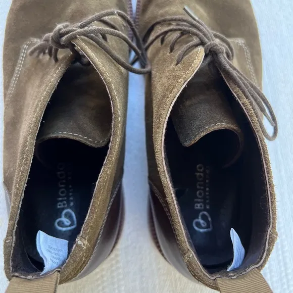 Blonde Brown Suede Chukka Boots Size 10.5