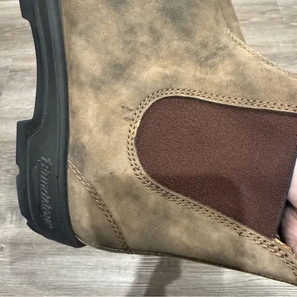 Blundstone BL 585 Classic Chelsea Rustic Brown Nubuck Suede Leather Boots