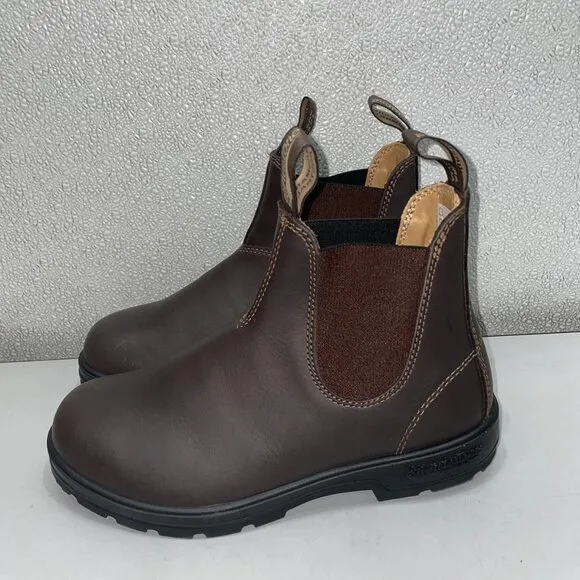 Blundstone Elastic Sided Chelsea Boots Walnut Brown Size 6.5 – New Without Box