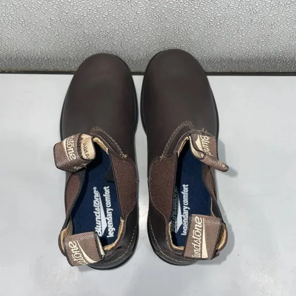 Blundstone Elastic Sided Chelsea Boots Walnut Brown Size 6.5 – New Without Box