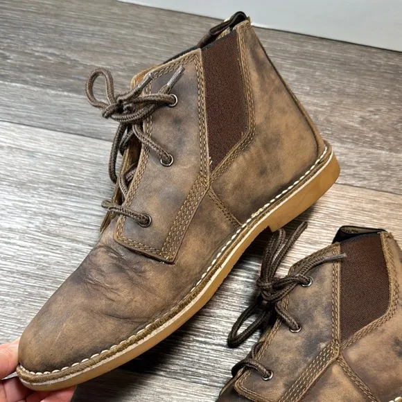 Blundstone Men's Brown Leather Boots size 9.5 (b107)