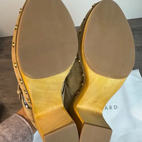 BNIB Veronica Beard Dacey Suede Clogs Womens size 8.5 $400