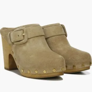 BNIB Veronica Beard Dacey Suede Clogs Womens size 8.5 $400