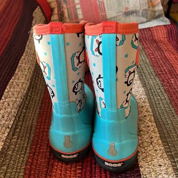 BOGS Classic Penguins rain Boot - Kids Penguin youth