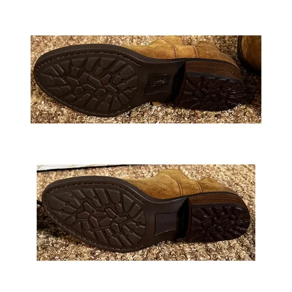 Born Brie Suede Booties Boots 6