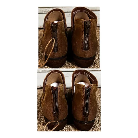 Born Brie Suede Booties Boots 6