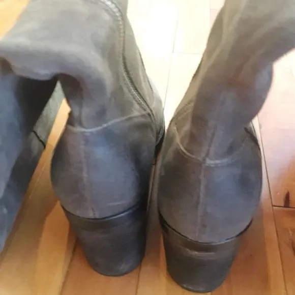 BORN Kathleen Women's Brown Suede Over The Knee Boots NEW