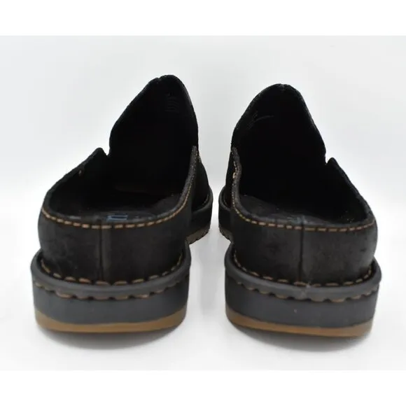 Born Mens Size 9 Jude Black Distressed Leather Slip On Mules Shoes