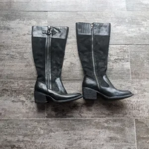 BORN Uchee Two Side Zipper Suede Leather Knee High Boots