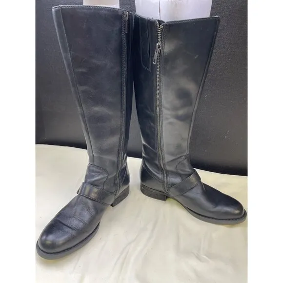 Born Women's Black Leather Riding Boot/ Shoes Size 7.5 SKU 5693