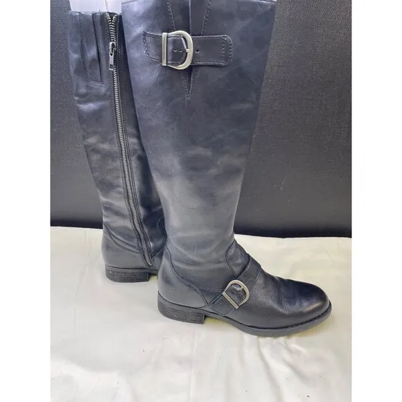 Born Women's Black Leather Riding Boot/ Shoes Size 7.5 SKU 5693