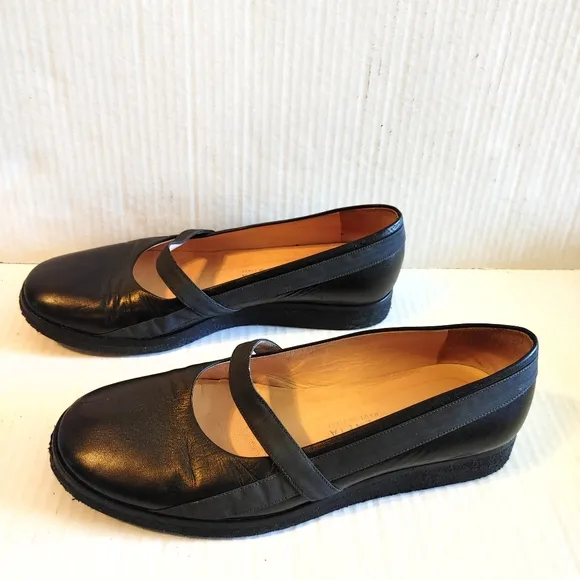Bottega Veneta Mary Jane Loafer Platform Heel Shoes Size 37