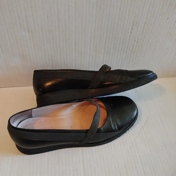 Bottega Veneta Mary Jane Loafer Platform Heel Shoes Size 37