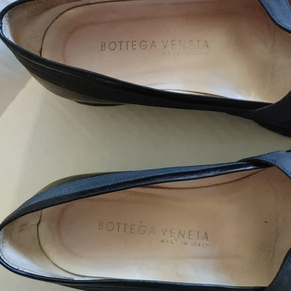 Bottega Veneta Mary Jane Loafer Platform Heel Shoes Size 37