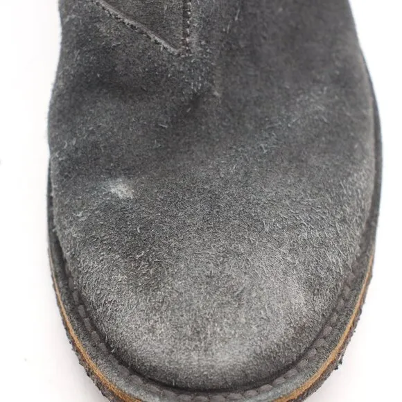 Bottega Veneta Mens Size 40 Black Gray Suede Chelsea Ankle Boots