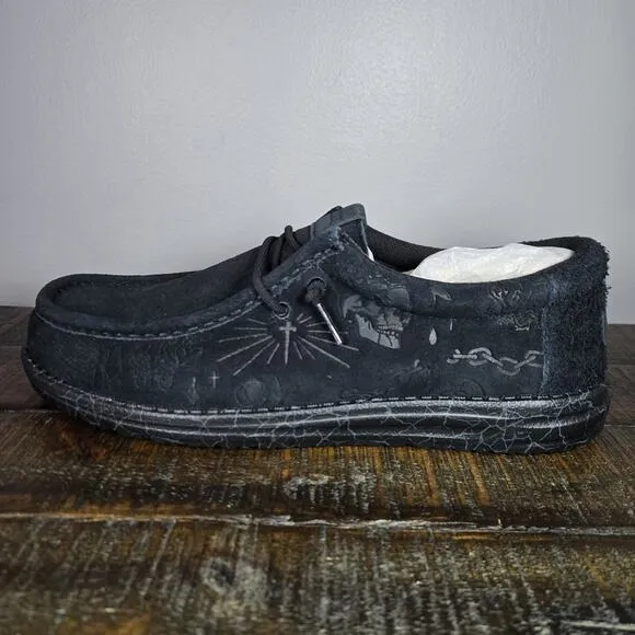 BRAND NEW Hey Dude Jelly Roll Wally Slip On Mens Size 11 Black Limited Edition