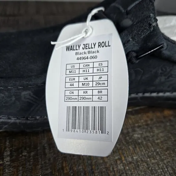 BRAND NEW Hey Dude Jelly Roll Wally Slip On Mens Size 11 Black Limited Edition
