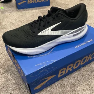 Brooks Men's Adrenaline GTS 24 Running Shoes, Black/White Size 13 D 1104371D087