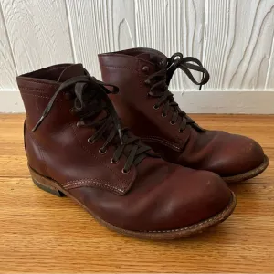 Brown Leather Wolverine 1000 Mile Lace-Up Boots