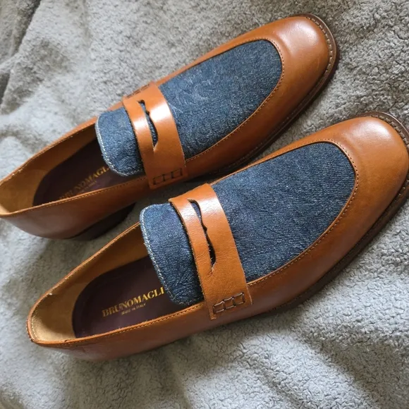 Bruno Magli Men's Brown Leather Shoes