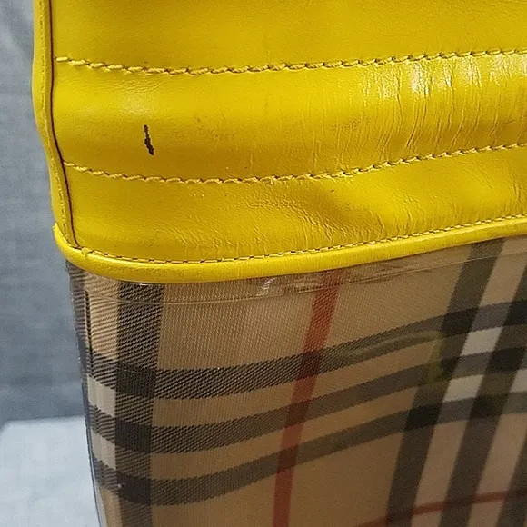 Burberry Wharton Haymarket classic check tall rainboot  women's sz 38