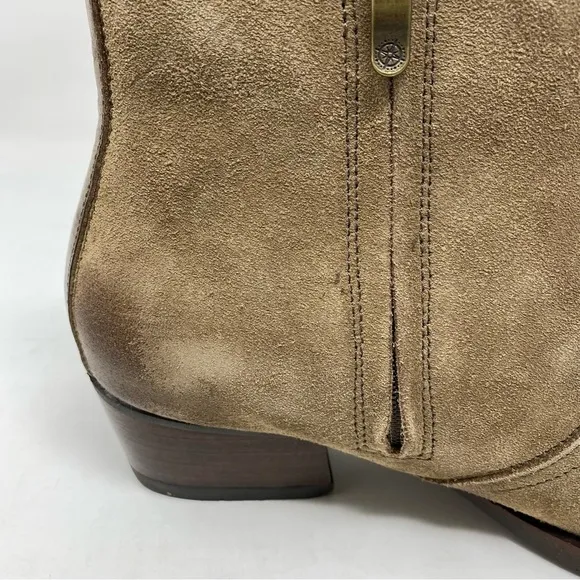 Bussola Alameda Silk Suede Fossil Double Zip Ankle Boots